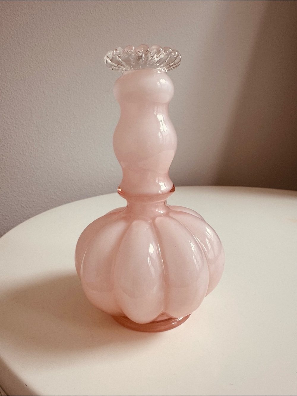Pink Glass Decorative Bud Vase so feminine 💕